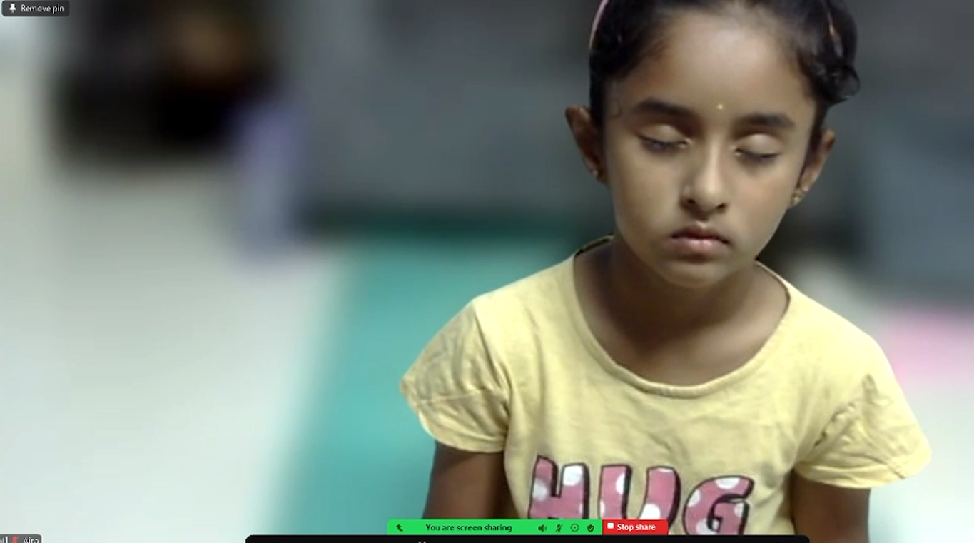 Child participant during session